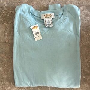 Talbots NWT baby blue long sleeve tee